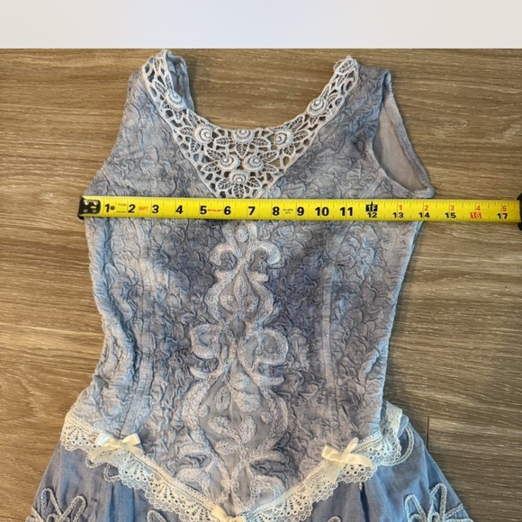 vintage rococo marie antoinette coquette sleeveless dress - Picture 4 of 8